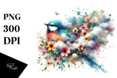 Colorful Bird made of Spring Flowers Product Image 1