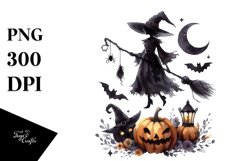Simple Halloween Witch | Sublimation | Clipart Product Image 3