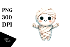 Funny Simple Mummy Watercolor PNG Product Image 1