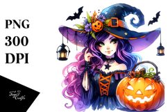 Vibrant Witch in Style PNG Product Image 1