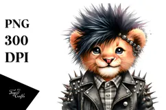 Energetic Baby Lion, Transparent PNG Product Image 1
