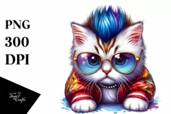 Charming Baby Cat Playing, High-Res PNG Product Image 3