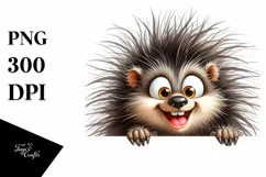 Humorous Enthusiastic Porcupine with Popping Eyes | Product Image 1