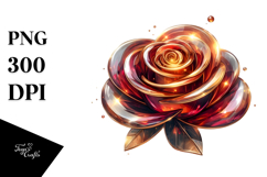 Rose Watercolor Splash Clipart Product Image 1