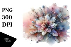 Glossy Rhododendron with Metallic Insertions | Clipart Product Image 3