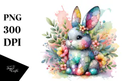 Colorful Pastel Bunny Made of Title Product Image 1