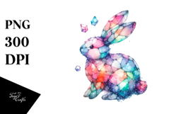 Colorful Pastel Bunny Made of Title Product Image 1