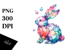 Colorful Pastel Bunny Made of Title Product Image 1