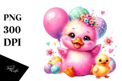Smiling Baby Duck PNG Product Image 1
