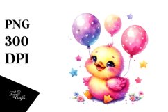 Smiling Baby Duck PNG Product Image 1
