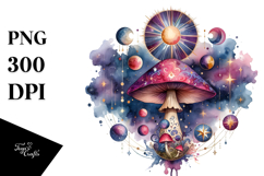 Magical Celestial Mushroom PNG Product Image 1