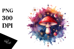 Magical Celestial Mushroom PNG Product Image 1