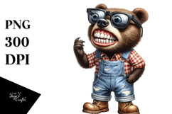 Bear with Sunglasses Clipart Product Image 1