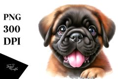 Happy Baby Bullmastiff, Clipart PNG Product Image 1