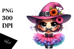 Cute Witch with Tutu PNG Product Image 1