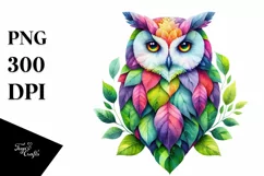 Vibrant Owl Plant Leaves Clipart Product Image 1