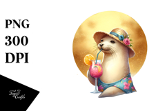 Seal Wearing Beachwear, Transparent PNG Product Image 1