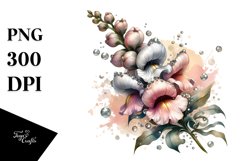 Shiny Snapdragon Made of Material | Clipart Product Image 1