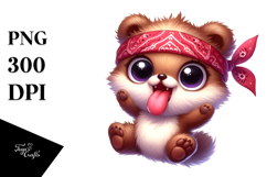 Bandana Bear, Soft PNG Product Image 1