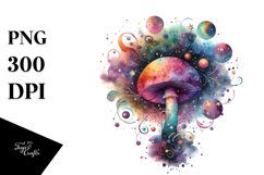 Colorful Magical Mushroom Clipart Product Image 3