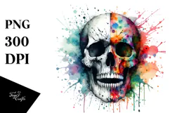 Skull V Painting, Transparent PNG Product Image 1