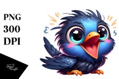 Colorful Cartoon Starling Clipart Product Image 3