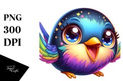 Colorful Baby Starling Clipart Product Image 3