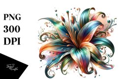 Abstract Shiny Lily Made of Shiny Material Product Image 1