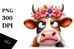 Holstein Cow with Large Udder PNG Product Image 1