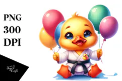Happy Baby Duck PNG Product Image 1