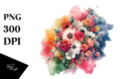 Colorful Flower, Flowers PNG Product Image 1