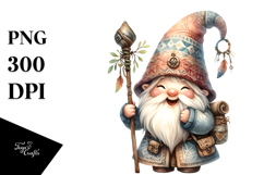 Boho Excited Gnome White Background Product Image 1
