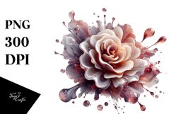 Abstract Glossy Carnation Marble Clipart Product Image 3