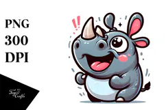 Silly Rhino Silly Smirk PNG Product Image 1