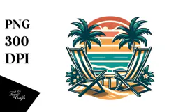 Retro Beach Chairs, 20 oz Tumbler Product Image 1
