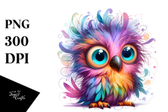 Colorful Watercolor Cute Parrot Eyes Product Image 1