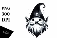 Colorful Gothic Smiling Gnome, Transparent PNG Product Image 1