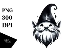 Colorful Gothic Smiling Gnome, Transparent PNG Product Image 1