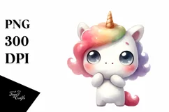 Funny Baby Face Unicorn with Big Eyes Product Image 3