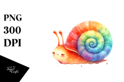 Colorful Watercolor Baby Snail Bouquet Product Image 1