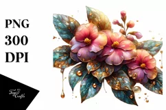 Detailed Impatiens Art, Transparent PNG Product Image 1