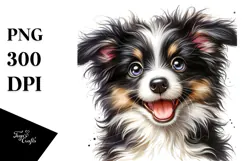 Cute Baby Border Collie, High-Res PNG Product Image 1