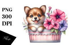 Cute Babydog Petunia Clipart Product Image 3