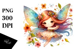 Colorful Cute Fairy Tumbling with Petals in the Wind Product Image 3
