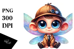 cute Fairy Detective Hat PNG Product Image 1