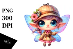 cute Fairy Detective Hat PNG Product Image 1
