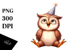 Goofy Cartoon Owl, Trending Art Product Image 1
