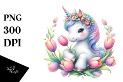 Cute Baby Unicorn | Watercolor Pastel Product Image 3