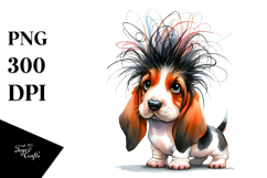 Vibrant Basset Hound PNG Product Image 1