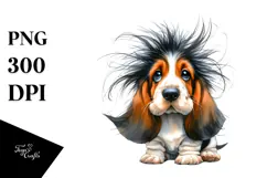 Expressive Baby Basset Hound PNG Product Image 1